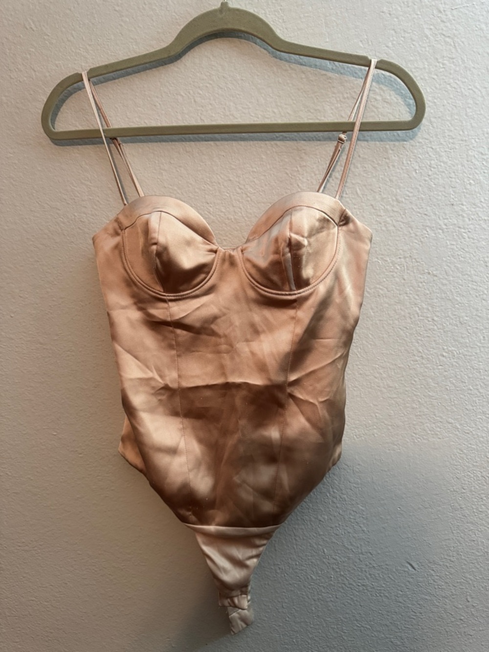Zara satin bodysuit